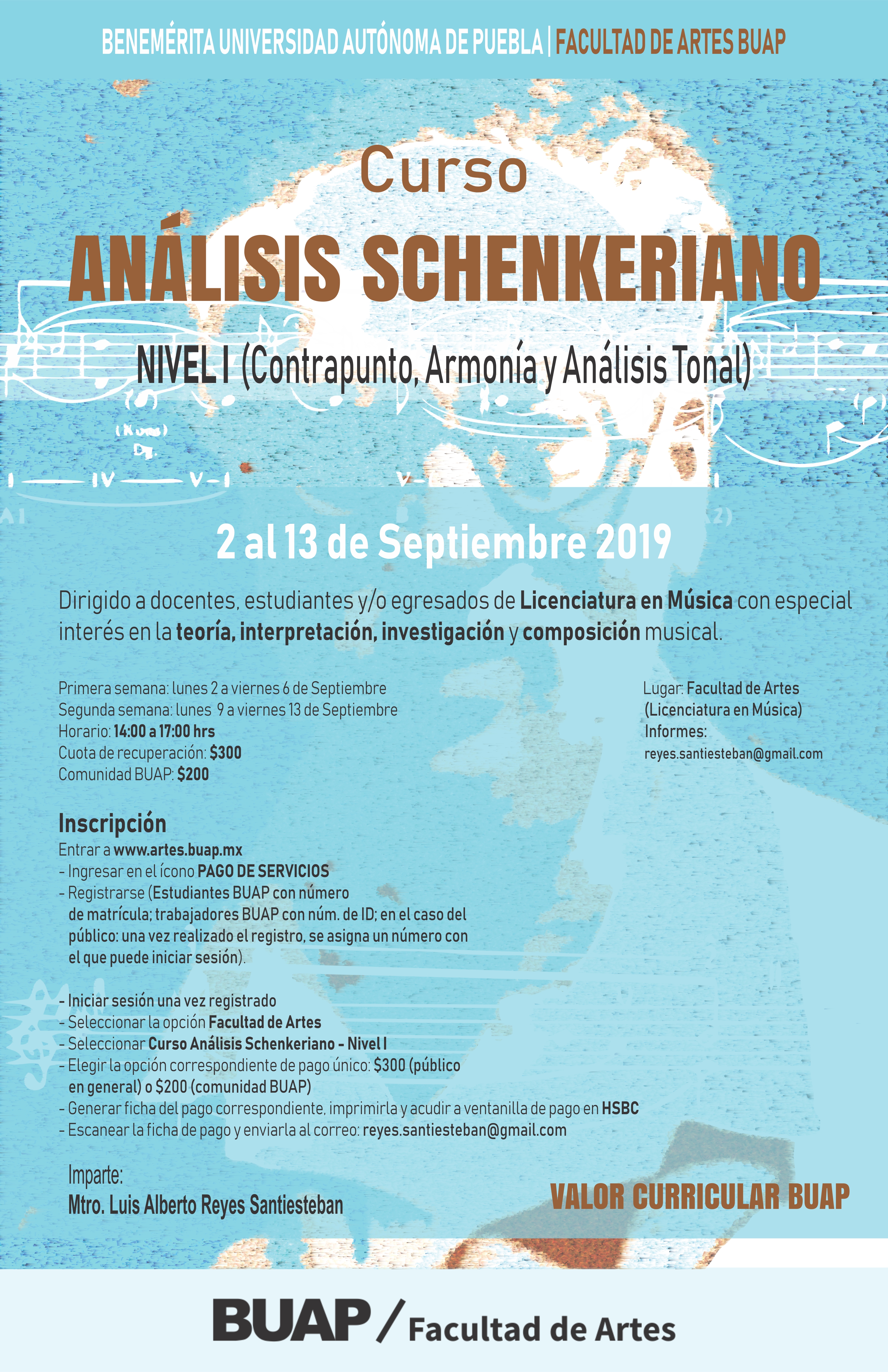 Cartel - Análisis Schenkeriano - Nivel I - Luis Alberto Reyes Santiesteban (con informes)